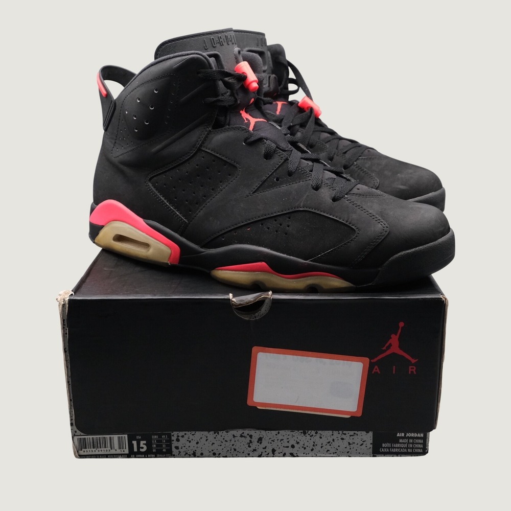 Jordan 6 Retro Infrared 2014 Size 15 Black Infrared 23 384664-023